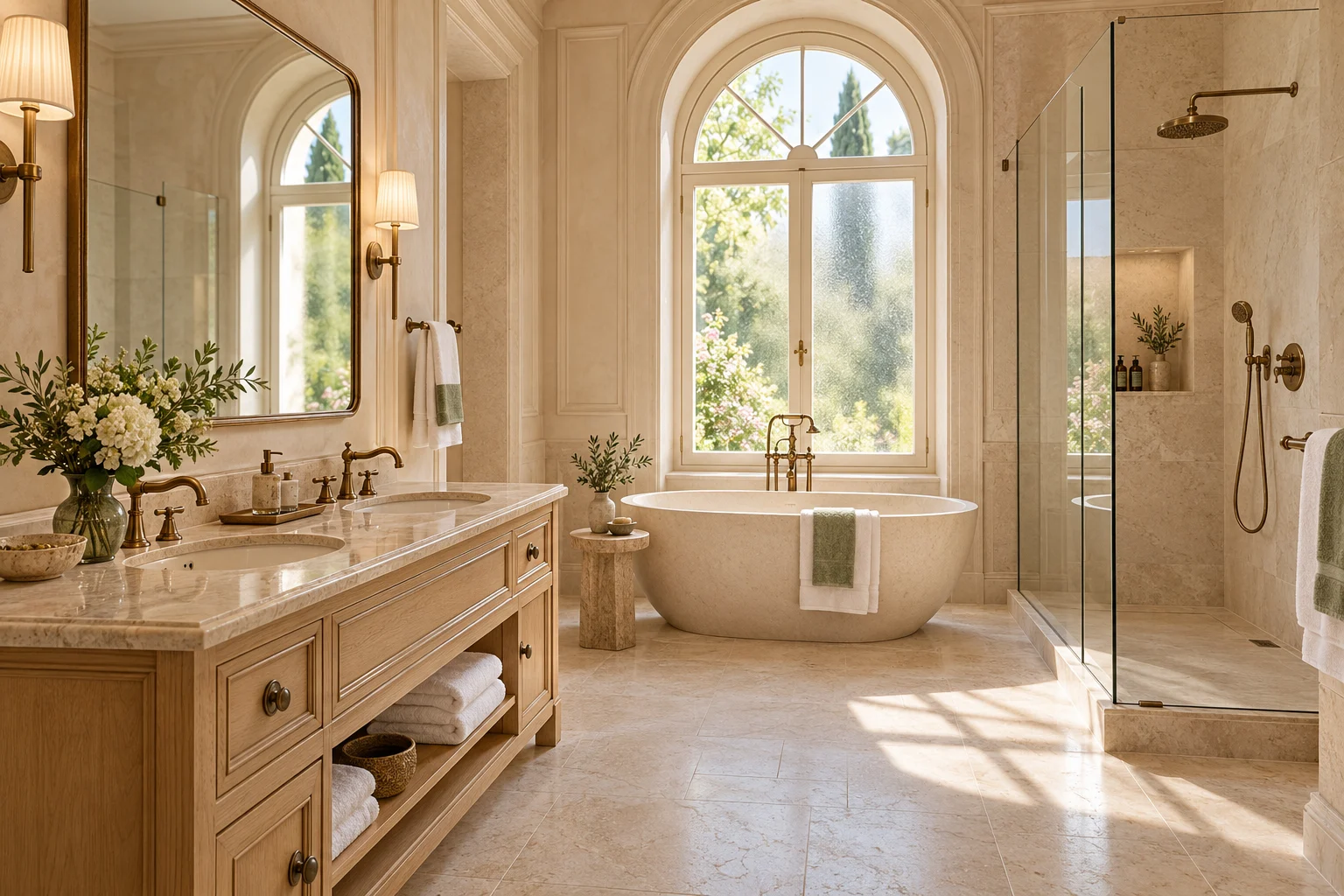 The stone bathroom · Giardino Room