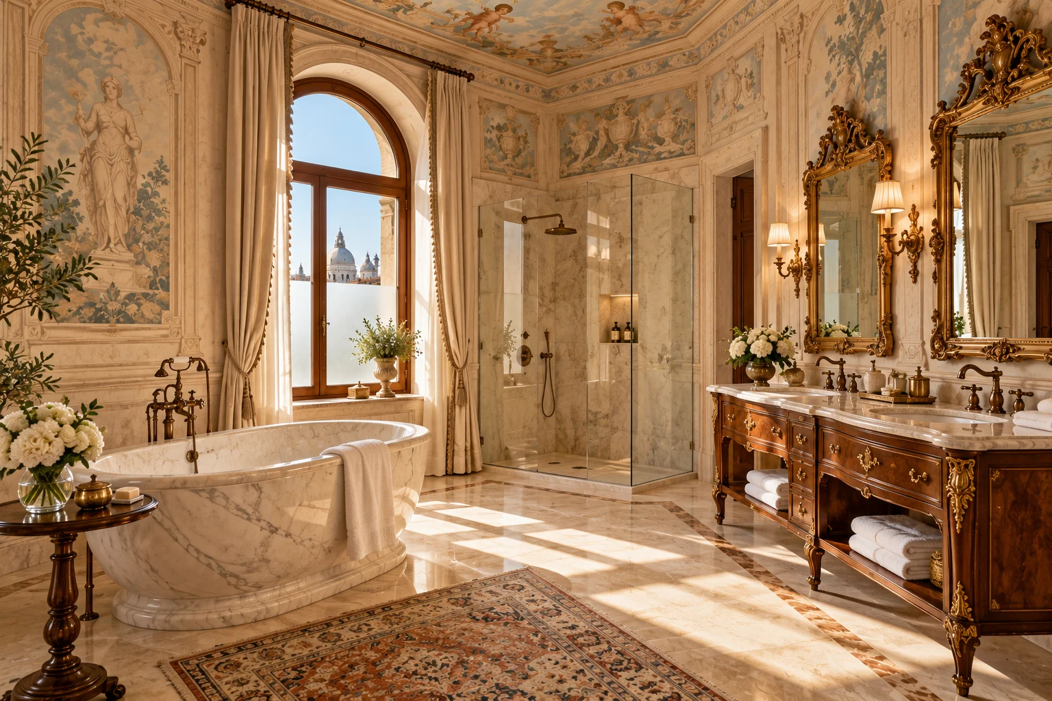 The stone bathroom · Aurelia Grand Suite