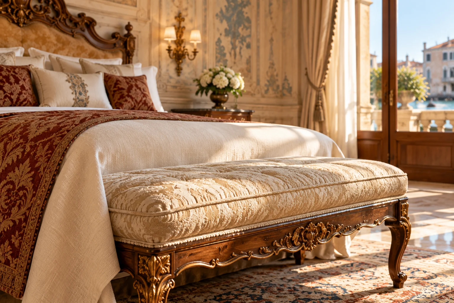 An intimate study of materials · Aurelia Grand Suite