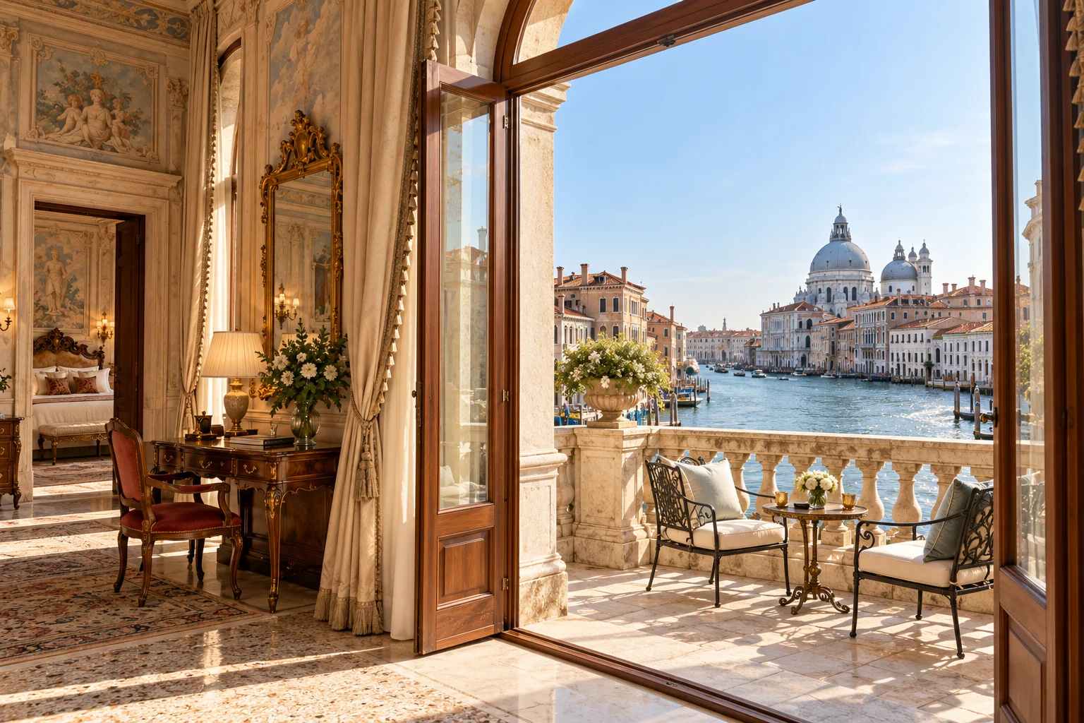 The view beyond the window · Aurelia Grand Suite