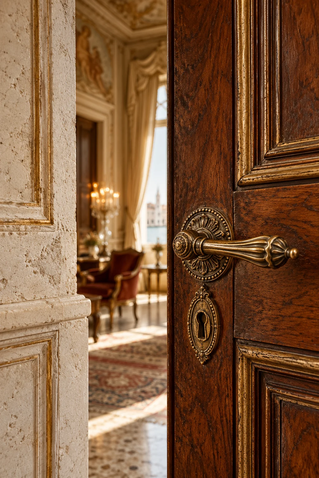 An intimate study of stone, plaster and brass