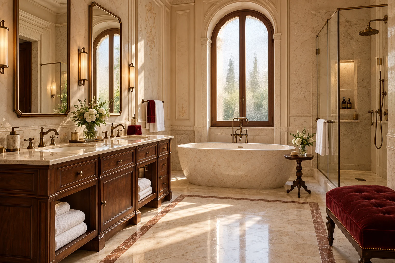 The stone bathroom · Notte Suite