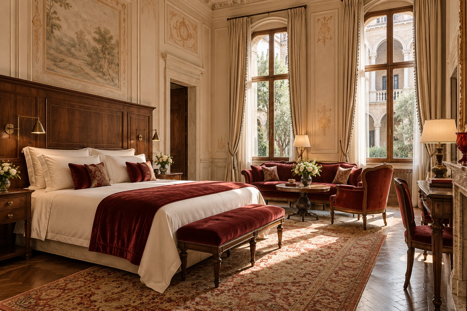 The main bedroom · Notte Suite